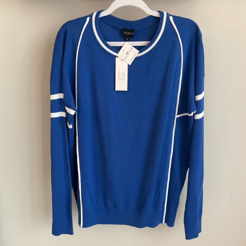 PSK Collective - Royal Blue Varsity Sweater - Large - $69 - Brand New!